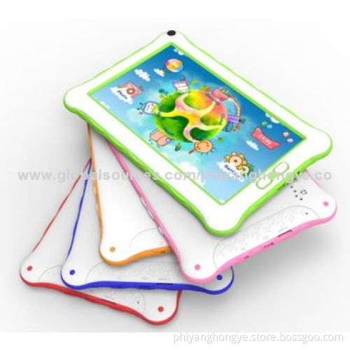Children's Tablet PC with Software, 7-inch Dual/Quad-core, Dual Camera, Android 4.2/4.4, HD Display